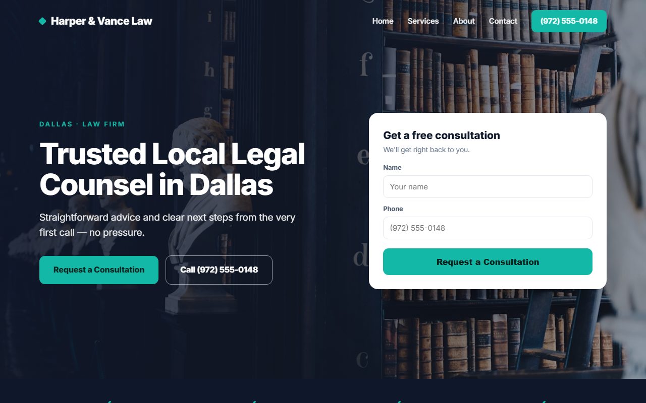 Law firm website